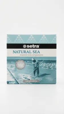 НАТУРАЛЬНАЯ МОРСКАЯ СОЛЬ «SETRA» (NATURAL SEA) 500г
