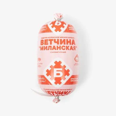 Ветчина БрестМК миланская вареная, 480 г