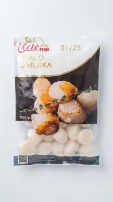 МЯСО ВЫЙЛКА (МЯСО ГРЕБЕШКА) ЗАМОРОЖЕННОЕ (1000 Г, КАЛИБР 21/25) — ELITE FISH