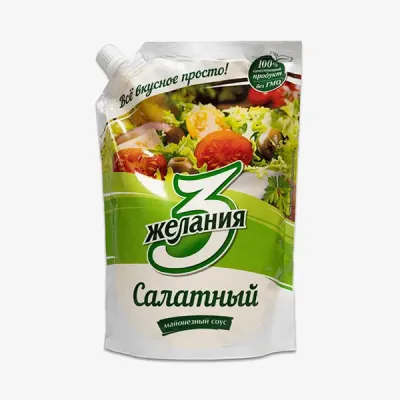 Соус 3 Желания майонезный салатный 20%, 700 г