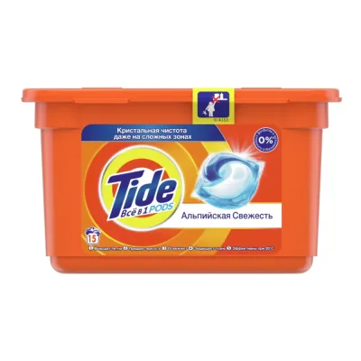 Tide Капсулы для стирки Все-в-1 Color 15шт