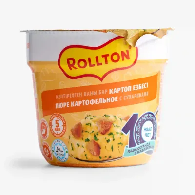 Пюре Rollton картофельное с сухариками, 40 г