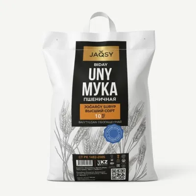 Мука пшеничная высший сорт JAQSY, 10 кг