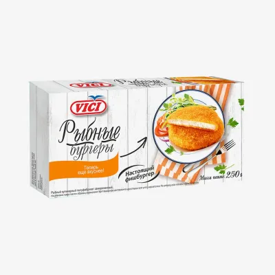 Бургеры рыбные VICI, 250 г