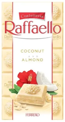 Ferrero Raffaello Coconut Almond Cream шоколадная плитка белый 90 г
