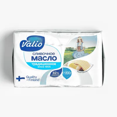 Масло Valio кислосливочное традиционное 82% 200 г