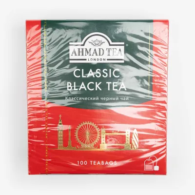 Чай Ahmad Tea классический черный 100 пакетиков