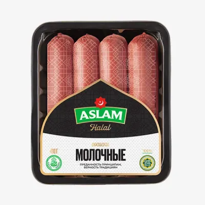 Сосиски Aslam Молочные, 410 г