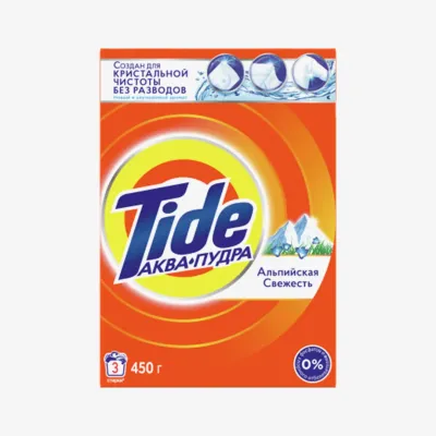 Порошок Tide для стирки автомат, альпийская свежесть 450 г