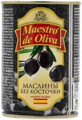 Maestro de Oliva маслины без косточки 280 мл