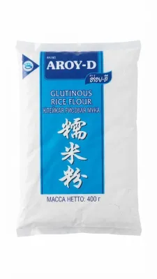 Клейкая рисовая мука Aroy-D (Glutinous Rice Flour), 400 г