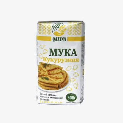 Мука Qazyna кукурузная 500 г