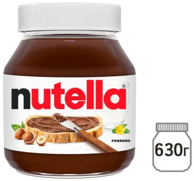 NUTELLA паста шоколадная с лесным орехом 630 г