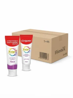 Зубная паста Colgate Total 12 «Чистая мята» 75 мл (блок 48 штук / 1x48)  