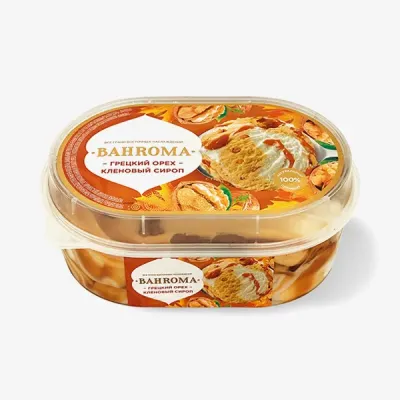 Мороженое Bahroma пломбир Грецкий орех Кленовый сироп, 450 г