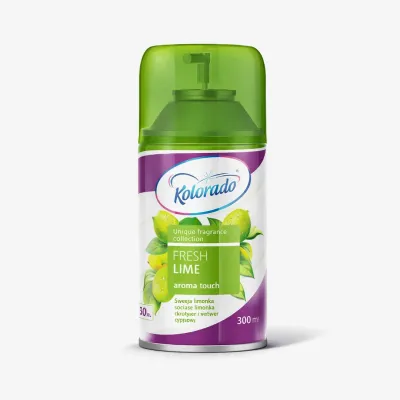Запаска Kolorado для автоматического освежителя aroma touch fresh lime, 300 мл