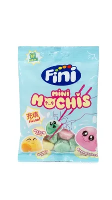 Жевательный мармелад Fini Mini Mochis «Мини Моти» с начинкой (ассорти вкусов дыня, манго, клубника), 90 г   