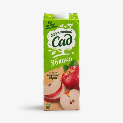 Нектар Фруктовый сад яблочный осветлённый, 0.95 л