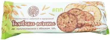 Белёвский продукт печенье мультизлаковое с яблоком 1 шт