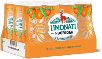 Borjomi Limonati 0,33 л Аджарский мандарин, в упаковке по 12шт