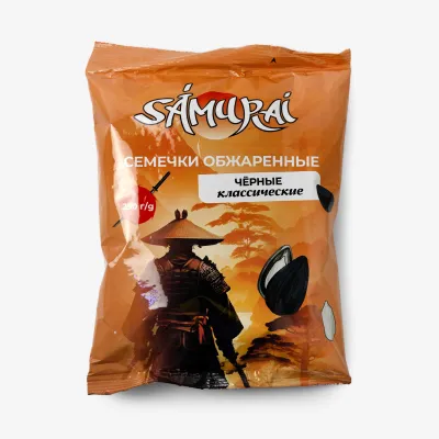 Семечки Samurai черные обжаренные классические, 250 г