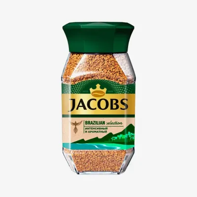 Кофе Jacobs Brazilian Selection натуральный растворимый сублимированный 95 г