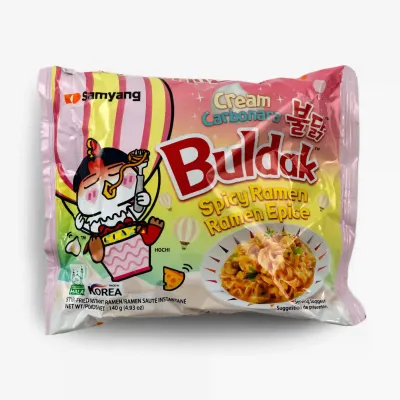 Лапша Samyang острая курица и крем карбонара, 140 г