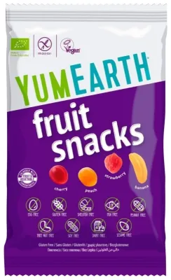 Мармелад Yum Earth фруктовые закуски органические 4 вкуса 50
