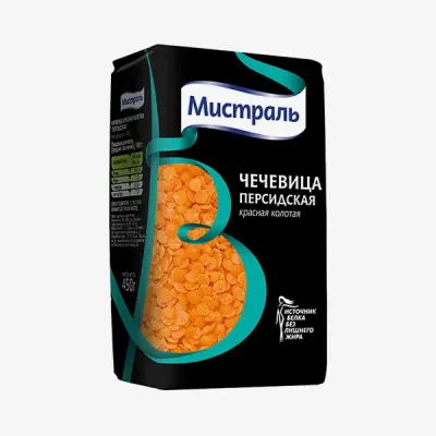 Чечевица Мистраль красная, 450 г