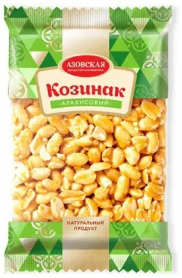 Азовская кондитерская фабрика козинак арахисовый 170 г