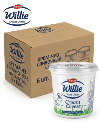 Творожный сыр "Kalleh Willie" 1,5кг, коробка 6шт