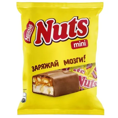 Nuts Mini шоколадный батончик молочный 148 г