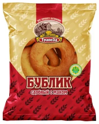 Бублик Трапеза сдобный с маком 400 г