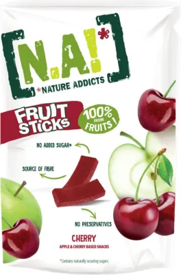 Мармелад NA! Nature Addicts Fruit Sticks вишня-яблоко фруктово- ягодный 35 г