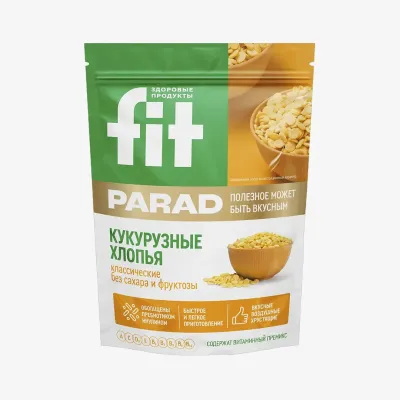 Хлопья Fit Parad кукурузные, 200 г
