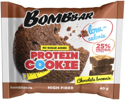 BombBar печенье протеиновое  Protein Cookie шоколадный  брауни 1 шт