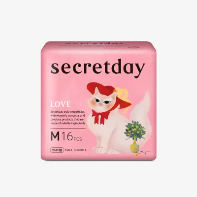 Прокладки SecretDay женские гигиенические LOVE, Medium, 16 шт