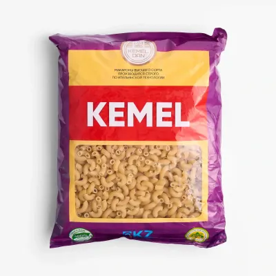 Макароные изделия Kemel Dan рожки, 1 кг