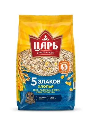 Хлопья Царь 5 злаков, 400 г