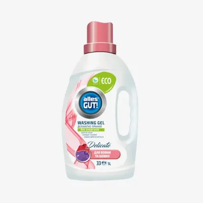 Гель Alles GUT для деликатной стирки вещей из шерсти и шелка Eco, 1 л