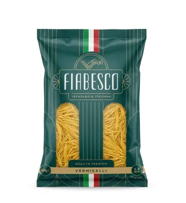 Fiabesco Vermicelli (Вермишель) Qualità Premium из твердых сортов пшеницы, 400 г