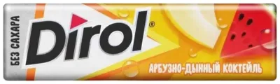 Жевательная резинка Dirol Арбузно-дынный коктейль без сахара 10 шт