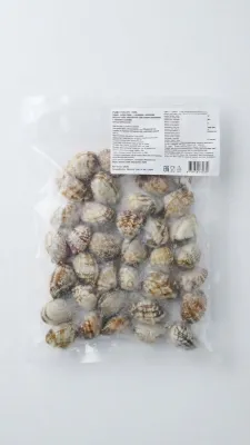 КЛЕММЫ ВАРЕНО-МОРОЖЕНЫЕ В РАКОВИНАХ (В ВАКУУМНОЙ УПАКОВКЕ, 500 Г) — ПРОДУКТ ФИЛИППИНЫ
