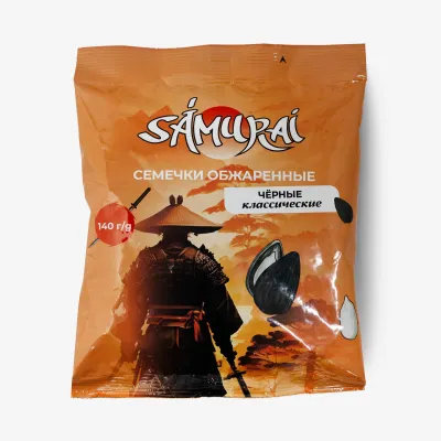 Семечки Samurai черные обжаренные классические, 140 г