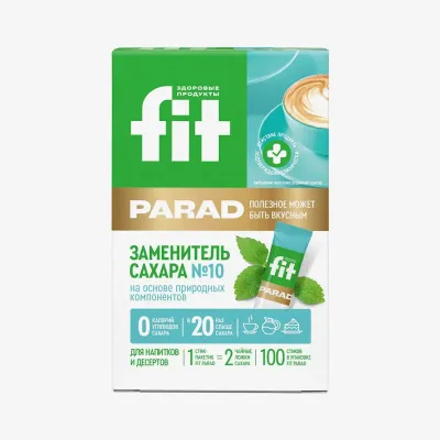 Сахарозаменитель Fit Parad №10, 100 шт
