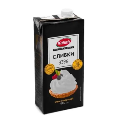 Сливки Kalleh 33% 1л