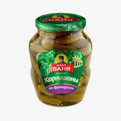 Корнишоны Дядя Ваня маринованные по-французски 680 г