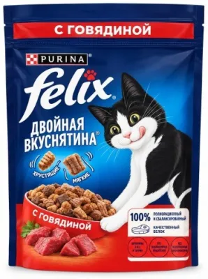 Felix Двойная вкуснятина говядина 0.2 кг
