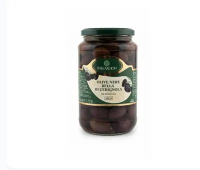 Italcarciofi Olive Nere Bella di Cerignola in salamoia 580г