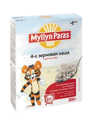 Каша Myllyn Paras Тигренок 4-х зерновая быстрого приготовления, 300 г